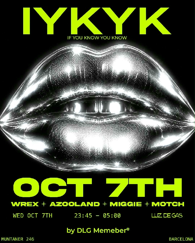 IYKYK at LUZ DE GAS — WREX, AZOOLAND, MIGGIE & MOTCH ⚡
